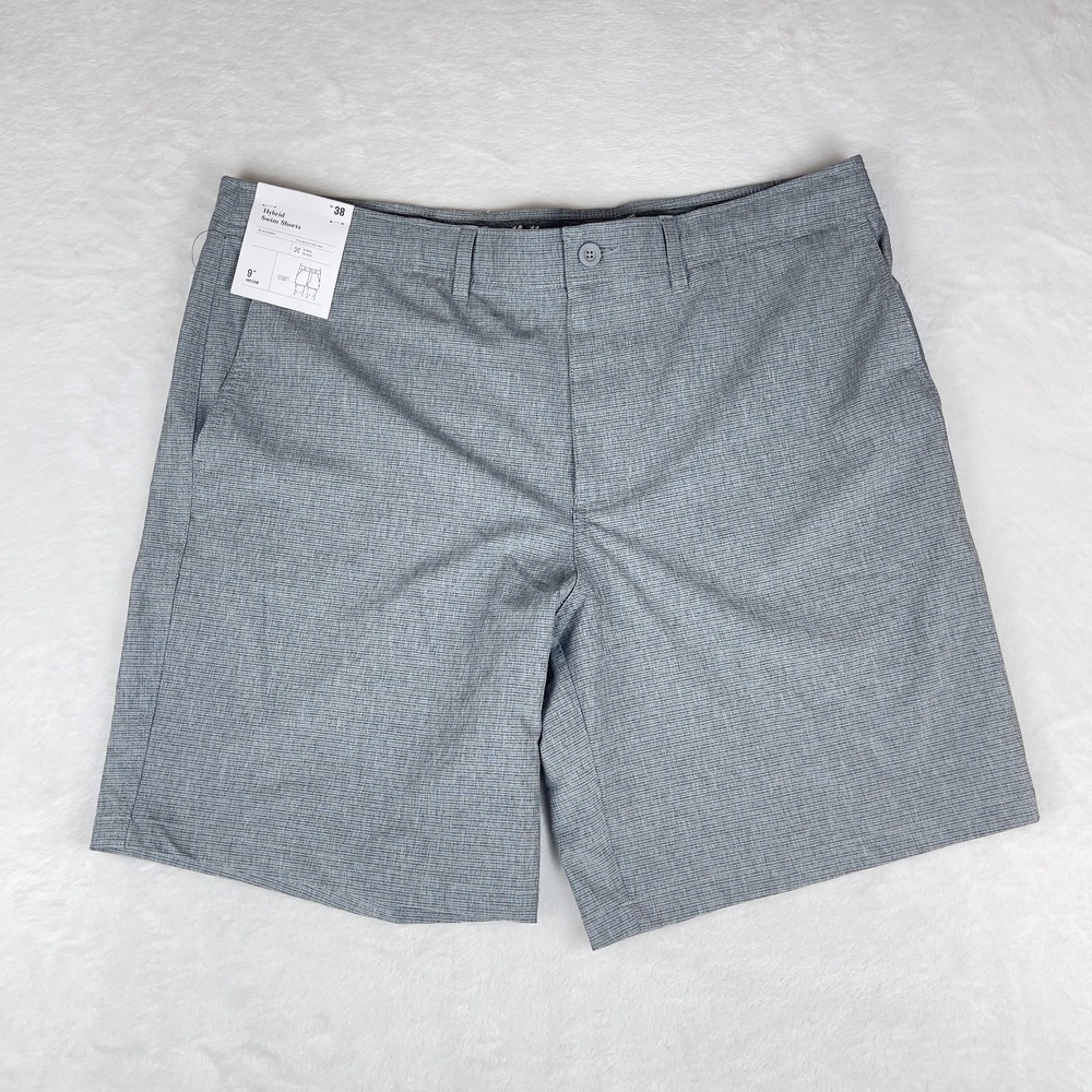 Goodfellow & Co Hybrid Swim Shorts Mens 38 Gray UPF 50+ 4-Way Stretch 9" Inseam - Picture 3 of 6